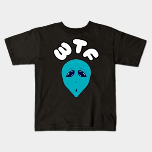 WTF Alien Grey Kids T-Shirt